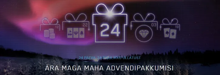 maria kaasino advendipakkumisi kampaania