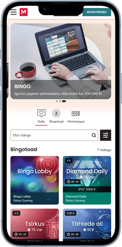 maria mobiilne veebileht bingo