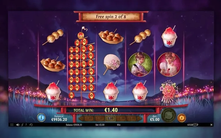 matsuri slot screen