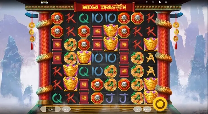 mega dragon slot screen
