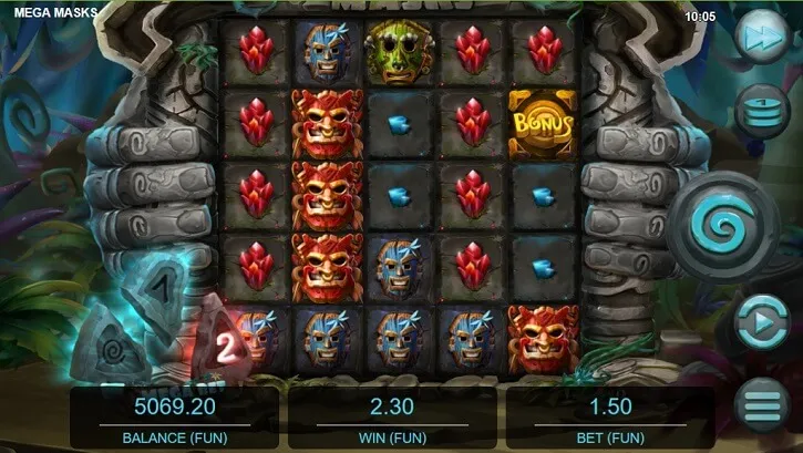 mega masks slot screen