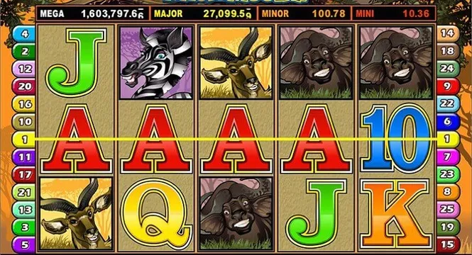 mega moolah slot screen