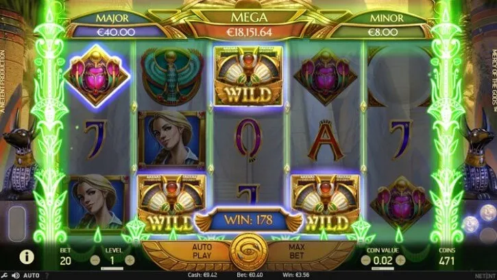 mercy of the gods slot screen
