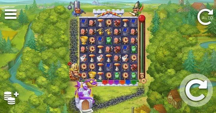 micro knights slot screen