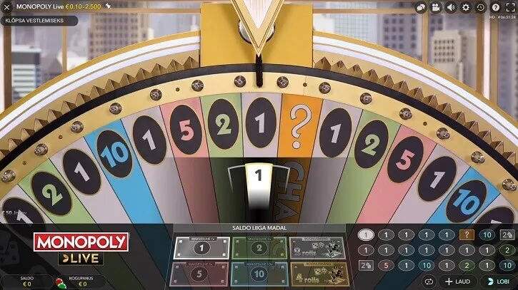 monopoly live wheel