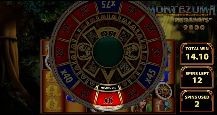 montezuma megaways slot wheel