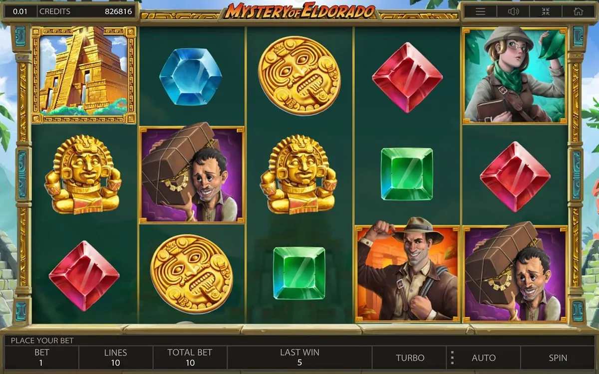 mystery of eldorado slot screen