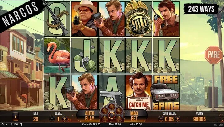 narcos slot screen