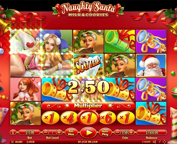 naughty santa slot bonus