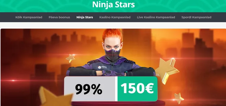ninja kasiino stars kampaaniad