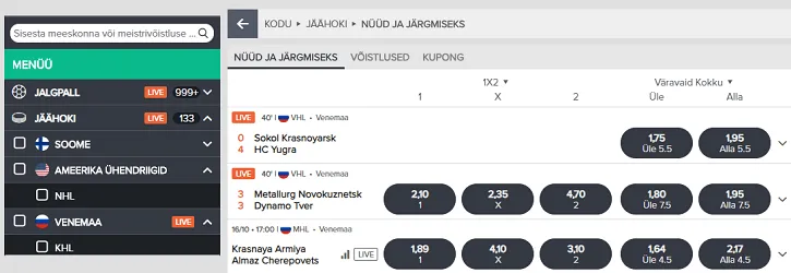 ninja sports jaahoki panused