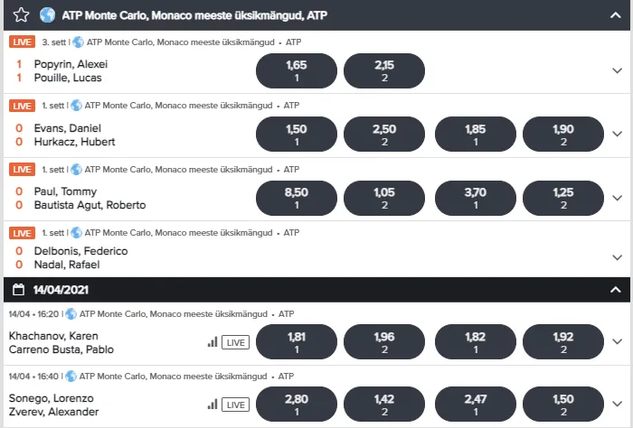 ninja sports tennis atp monte carlo panused