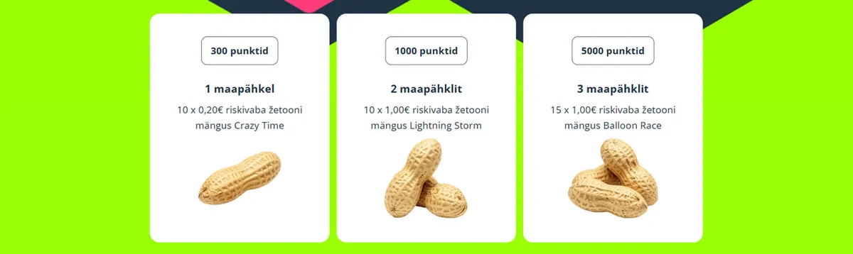 nutz casino pähkliralli tingimused ja auhinnad