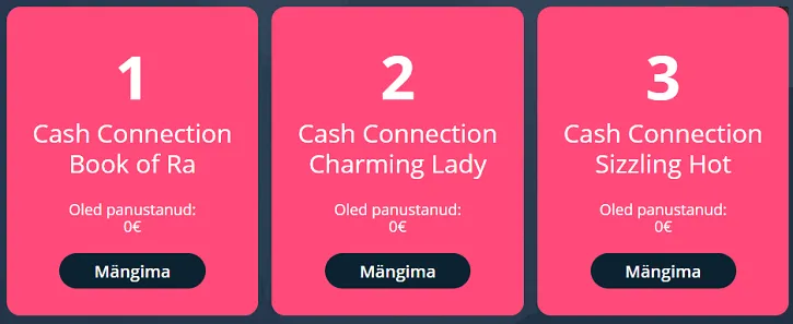 nutz kasiino cash connection sammud