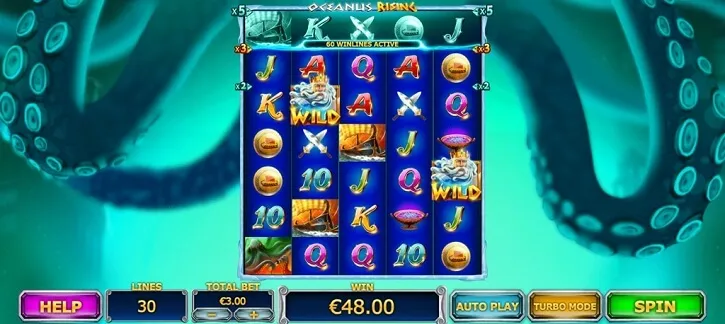 oceanus rising slot screen