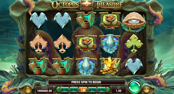octopus treasure slot screen