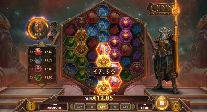 odin protector of realms slot screen