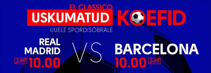 olybet el classico uskumatud koefid