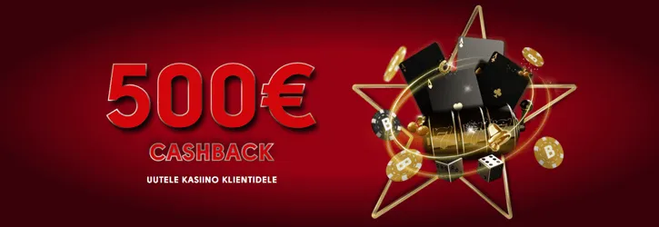 olybet kasiino 500 eur cashback kampaania