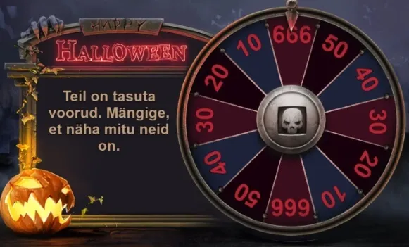 olybet kasiino halloween wheel