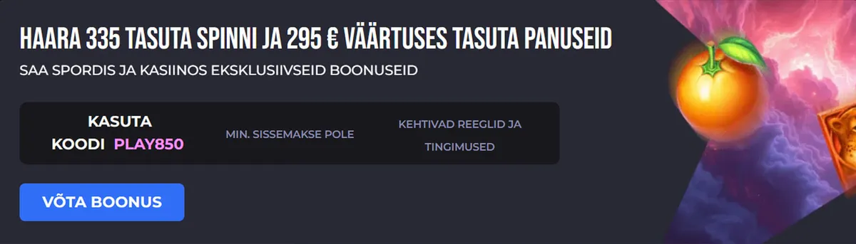 Olybet tervituspakkumine spordiboonus, tasuta spinni ja tasuta panused