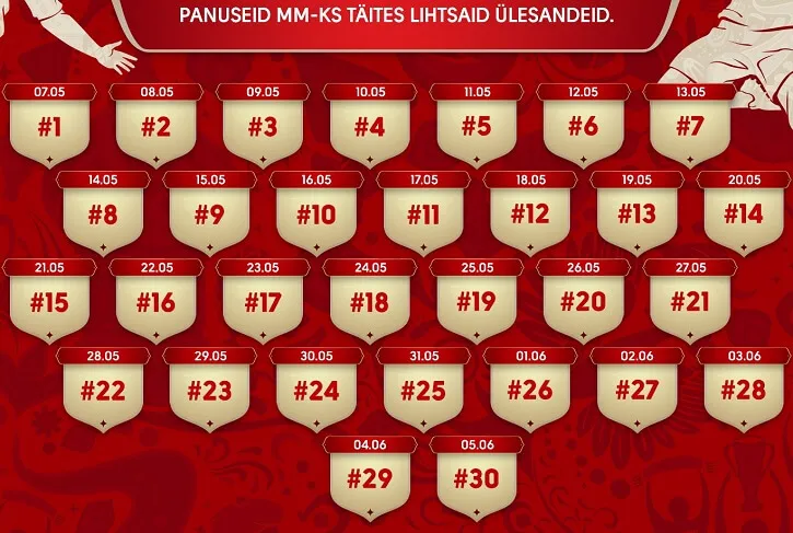 olybet spordiennustus jalgpalli mailmameister kalender