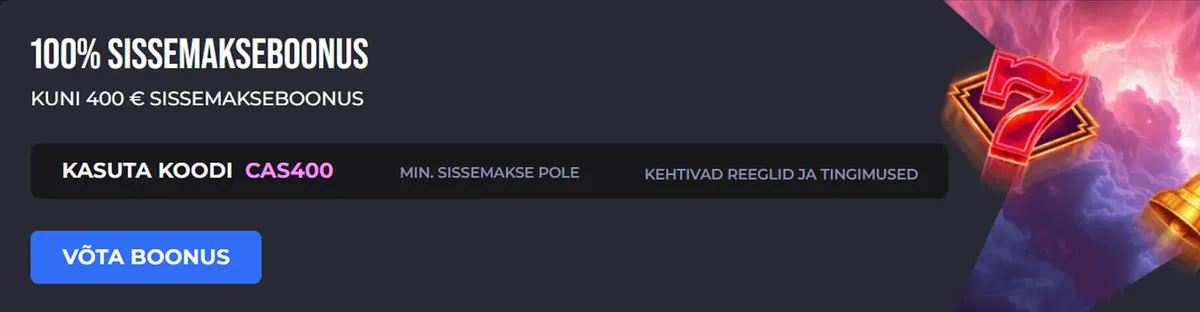 Olybet tervituspakkumine sissemakseboonus