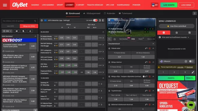 olybet kasiino livebet