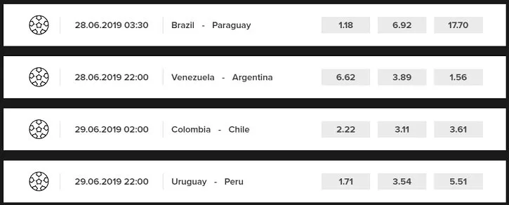 optibet copa matches