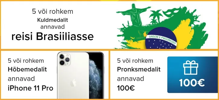 optibet kasiino reis brasiiliasse auhinnad