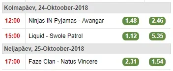 optibet spordiennustus epicenter matches