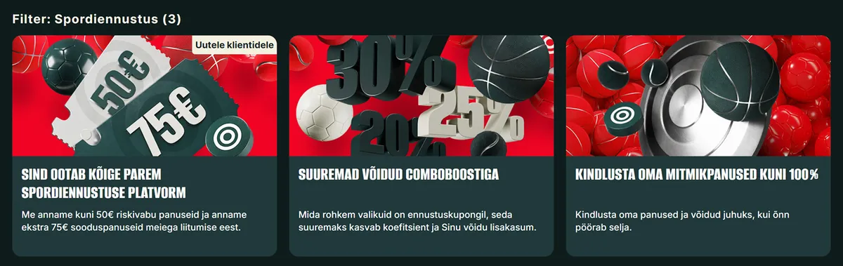 optibet kasiino sport pakkumised