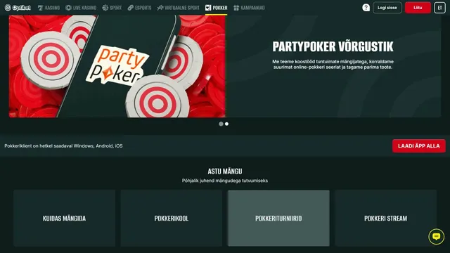 optibet kasiino pokker