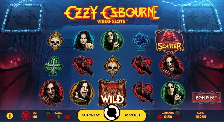 ozzy osbourne slot screen
