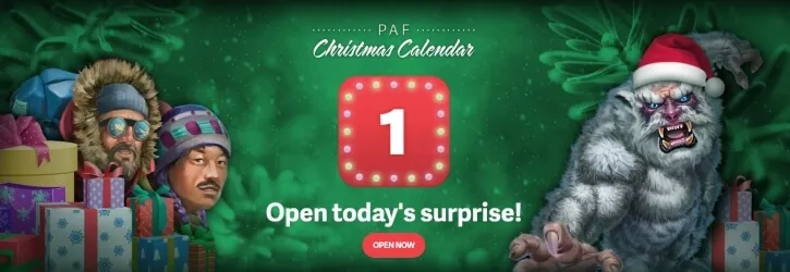 paf christmas calendar promo