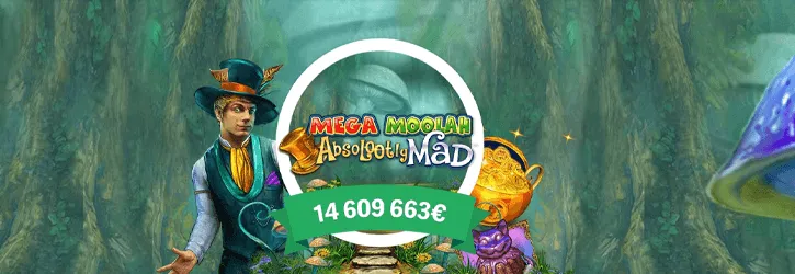 paf kasiino absolootly mad mega moolah kampaania