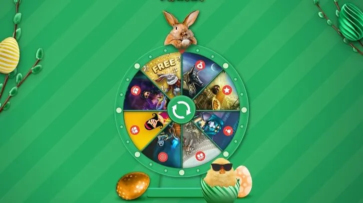 paf kasiino easter mania wheel