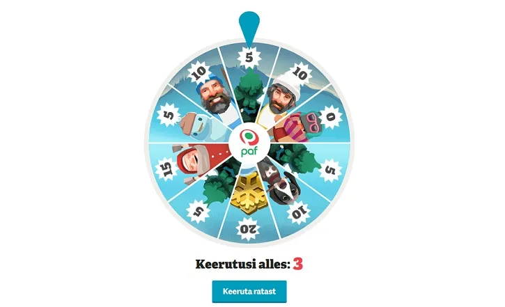 paf kasiino wassberg mieto lucky wheel