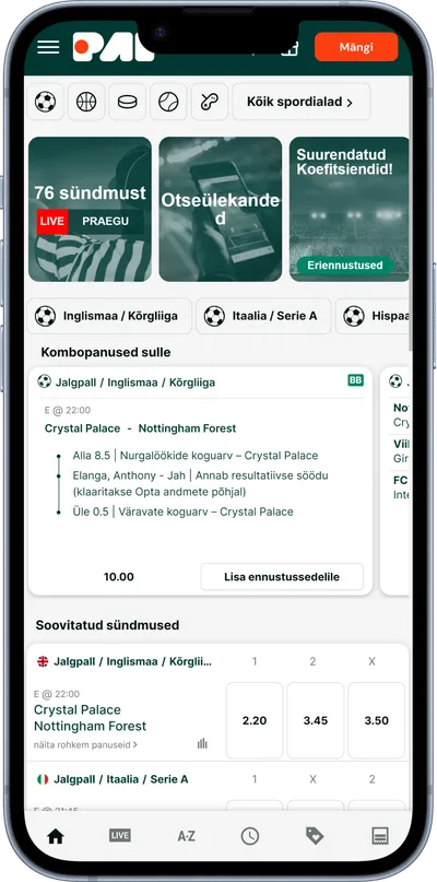 paf mobiilne kasiino sport