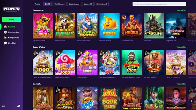 pelipeto casino slotid