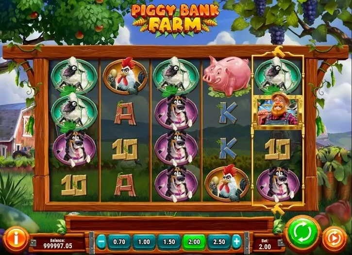 piggy bank farm slot screen