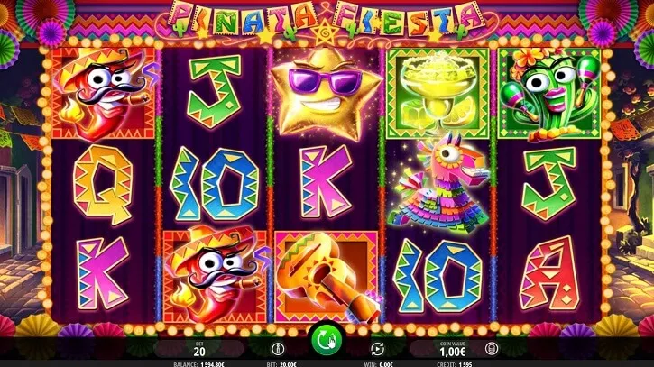 pinata fiesta slot screen