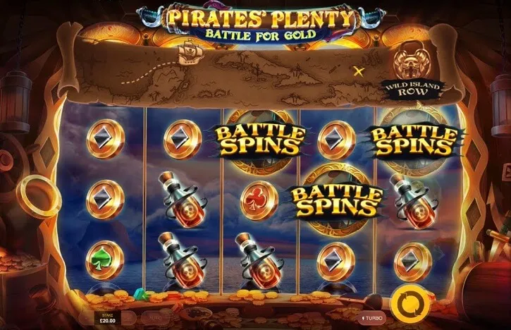 pirates plenty 2 battle for gold slot screen