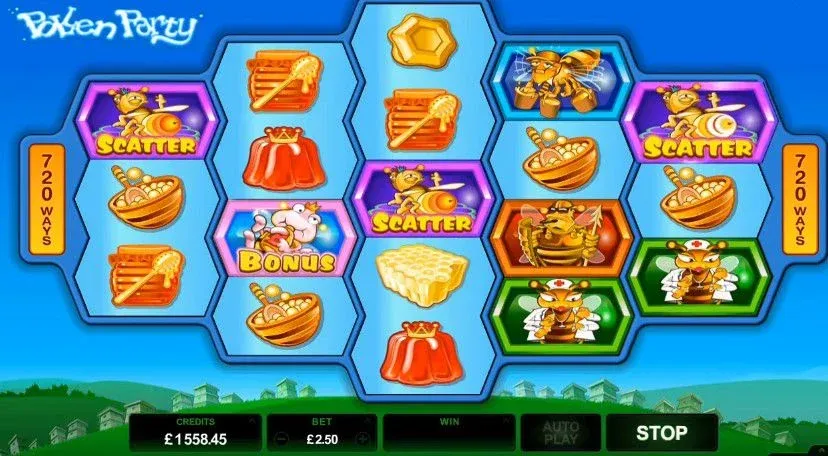 pollen party slot screen