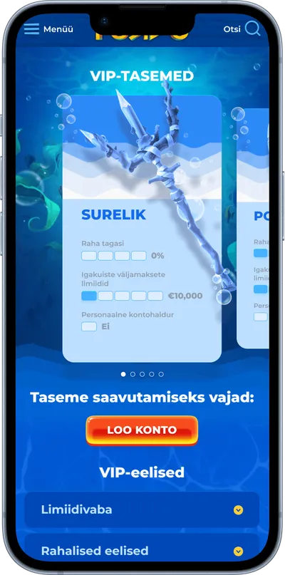 posido kasiino mobiilne veebileht vip