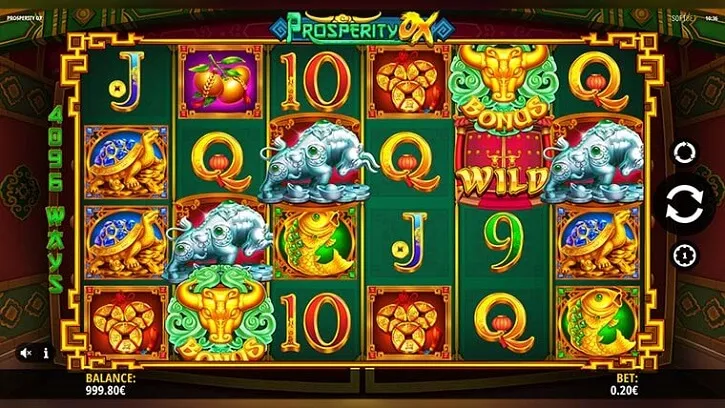 prosperity ox slot screen