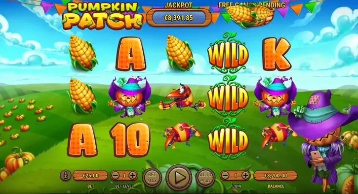 pumkin patch slot screen