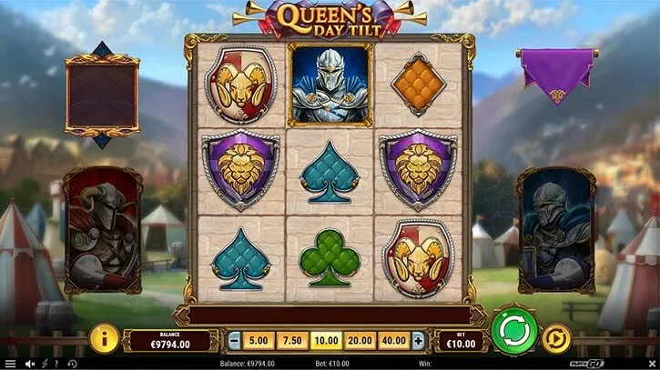 queens day tilt slot screen