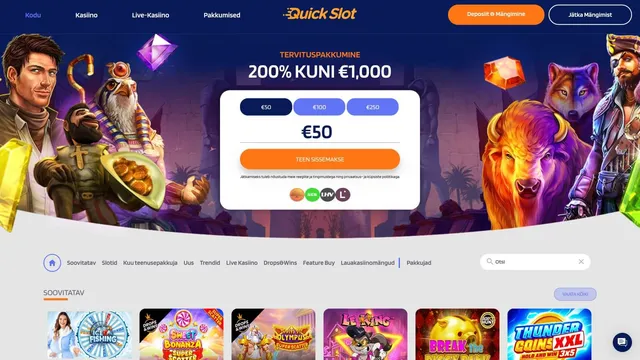 quickslot kasiino eesti veebileht