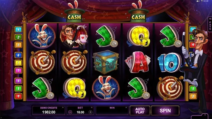 rabbit in the hat slot screen